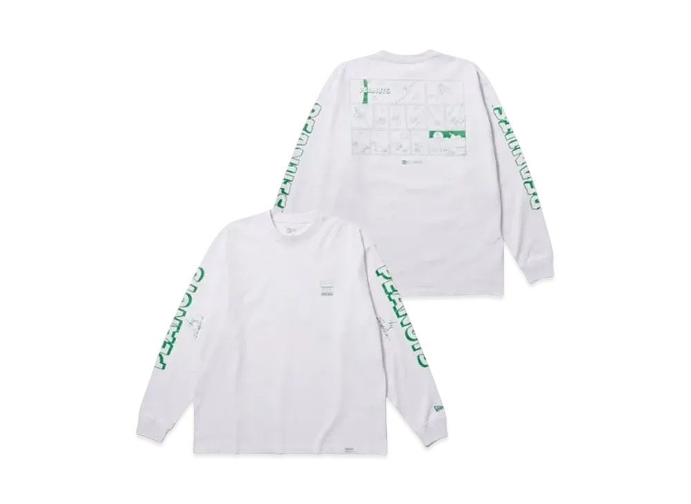 NEW ERA x PEANUTS Long Sleeve Oversized Cotton T-shirt "White"
