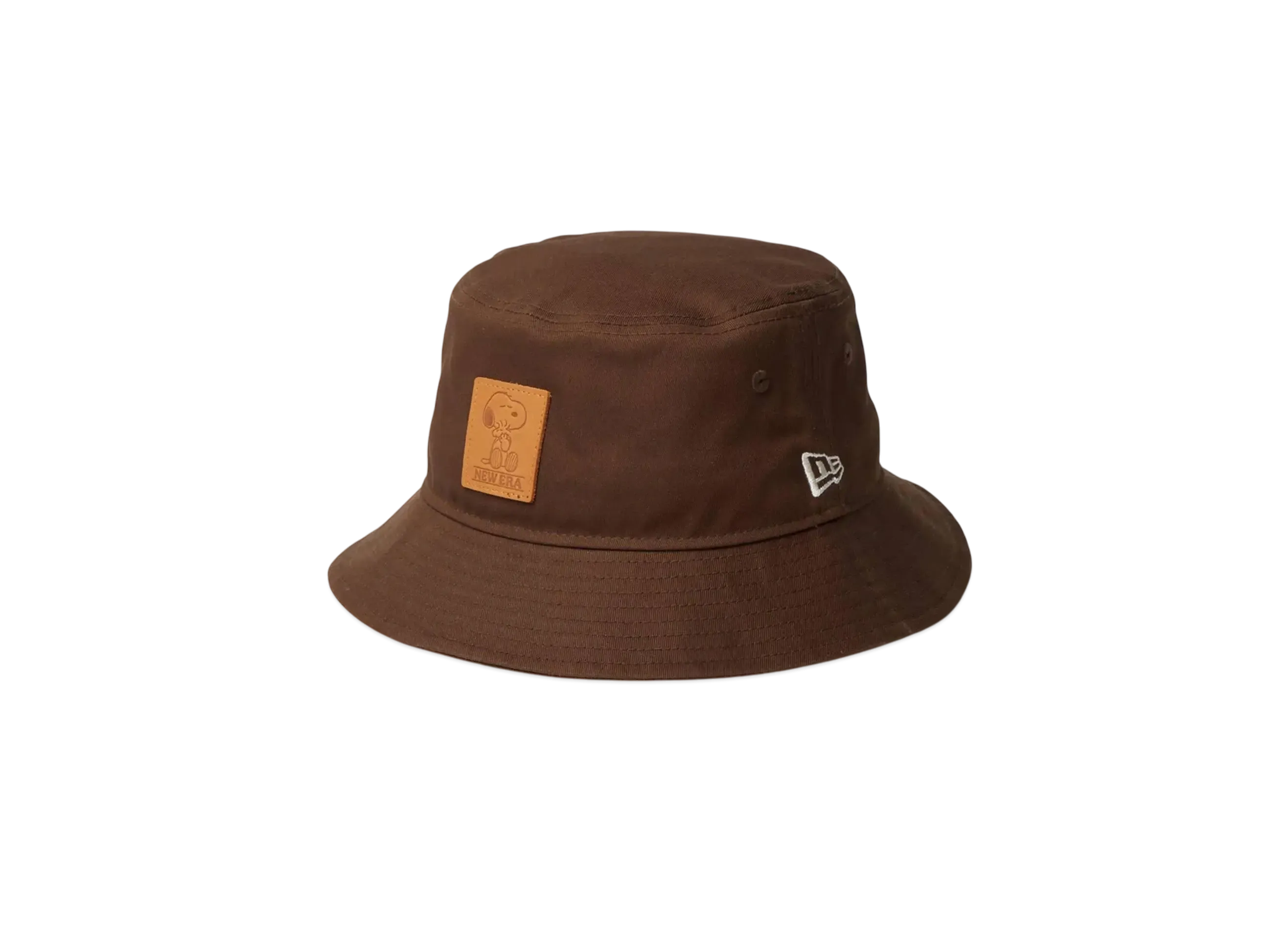 NEW ERA x PEANUTS Bucket 01 Leather Patch "Walnut"