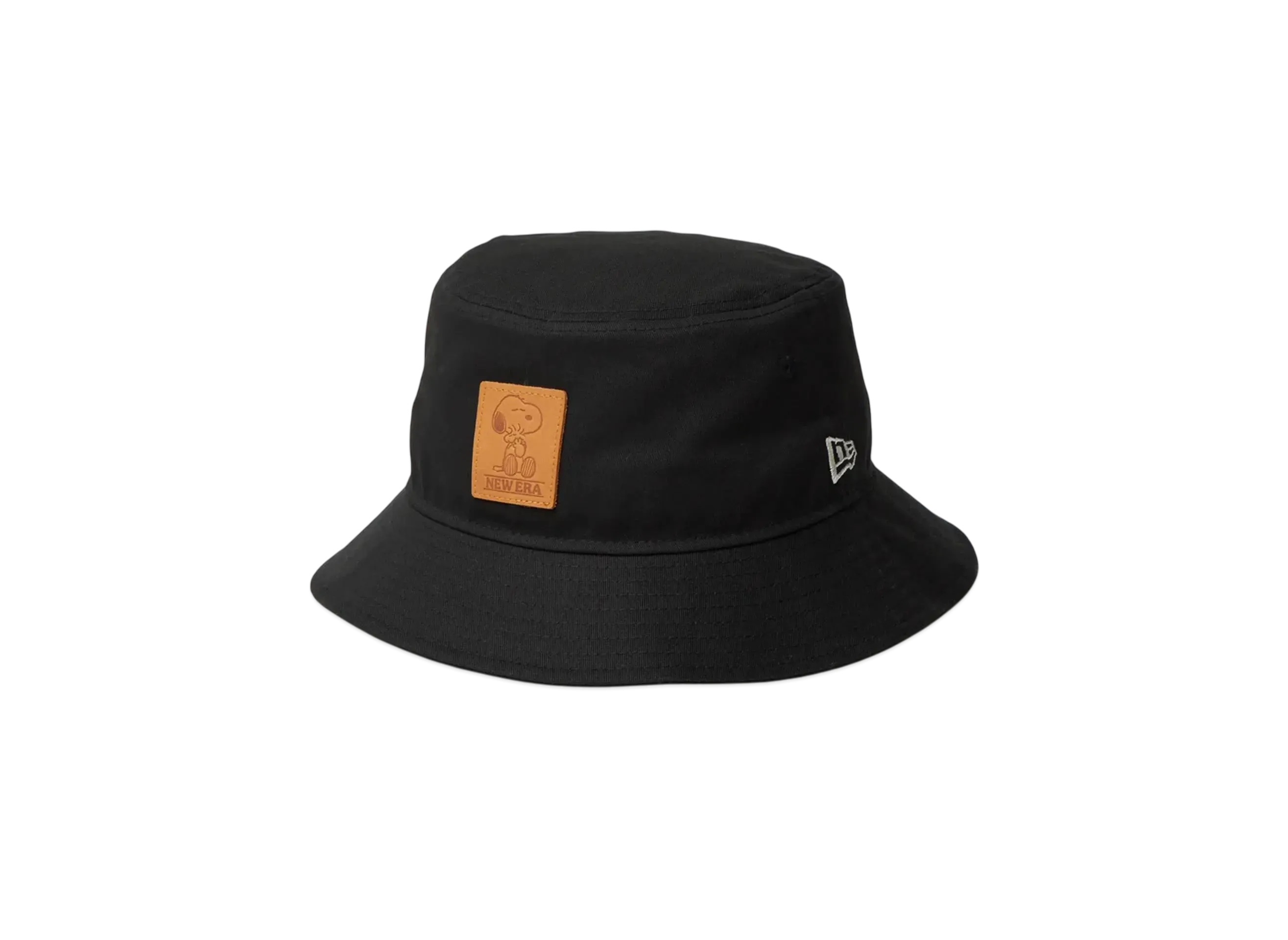NEW ERA x PEANUTS Bucket 01 Leather Patch "Black"