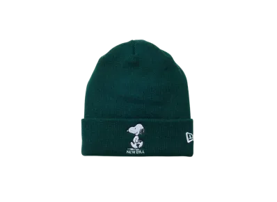 NEW ERA x PEANUTS Basic Cuff Knit Snoopy "Dark Green"