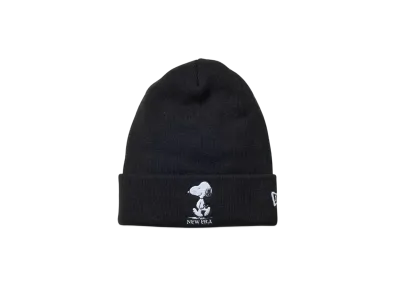 NEW ERA x PEANUTS Basic Cuff Knit Snoopy "Black"