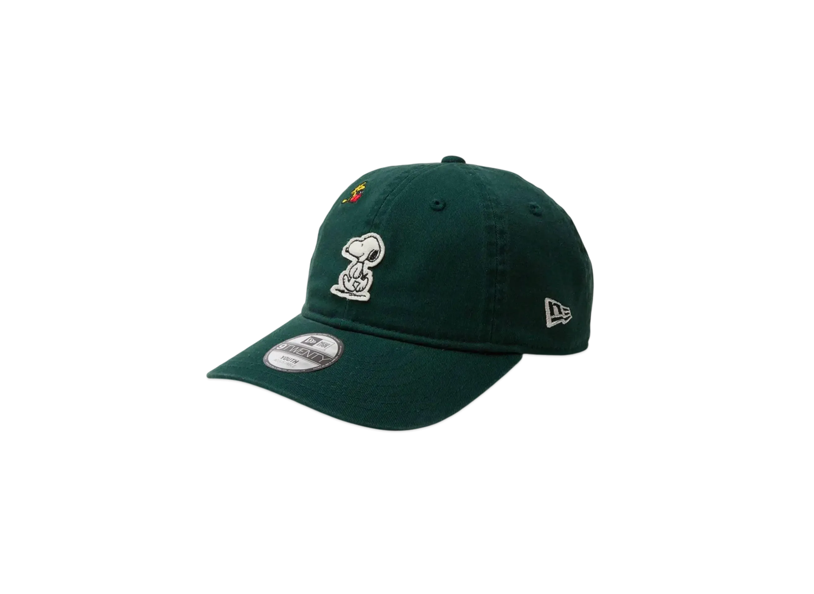 NEW ERA x PEANUTS Youth 9Twenty Snoopy Woodstock Felt Patch "Dark Green"