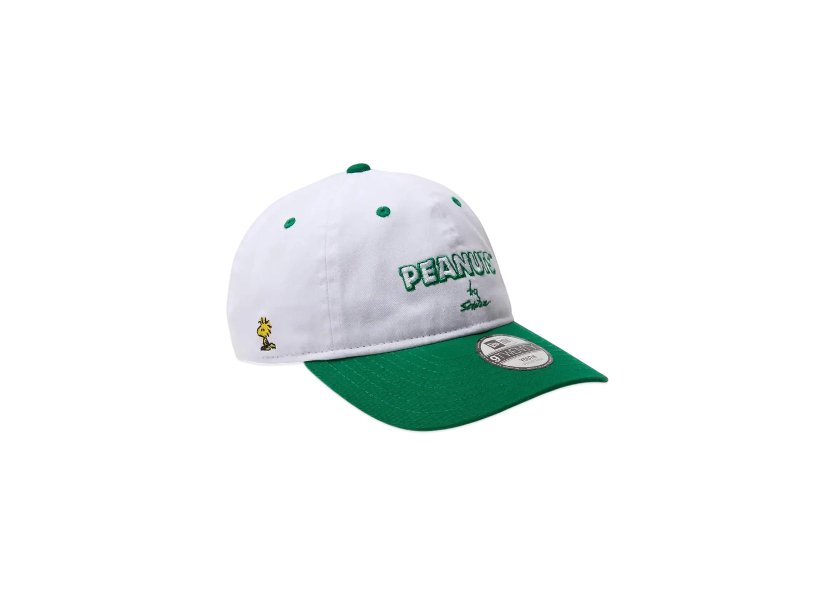 NEW ERA x PEANUTS Youth 9Twenty Logo "White/Kelly Green"