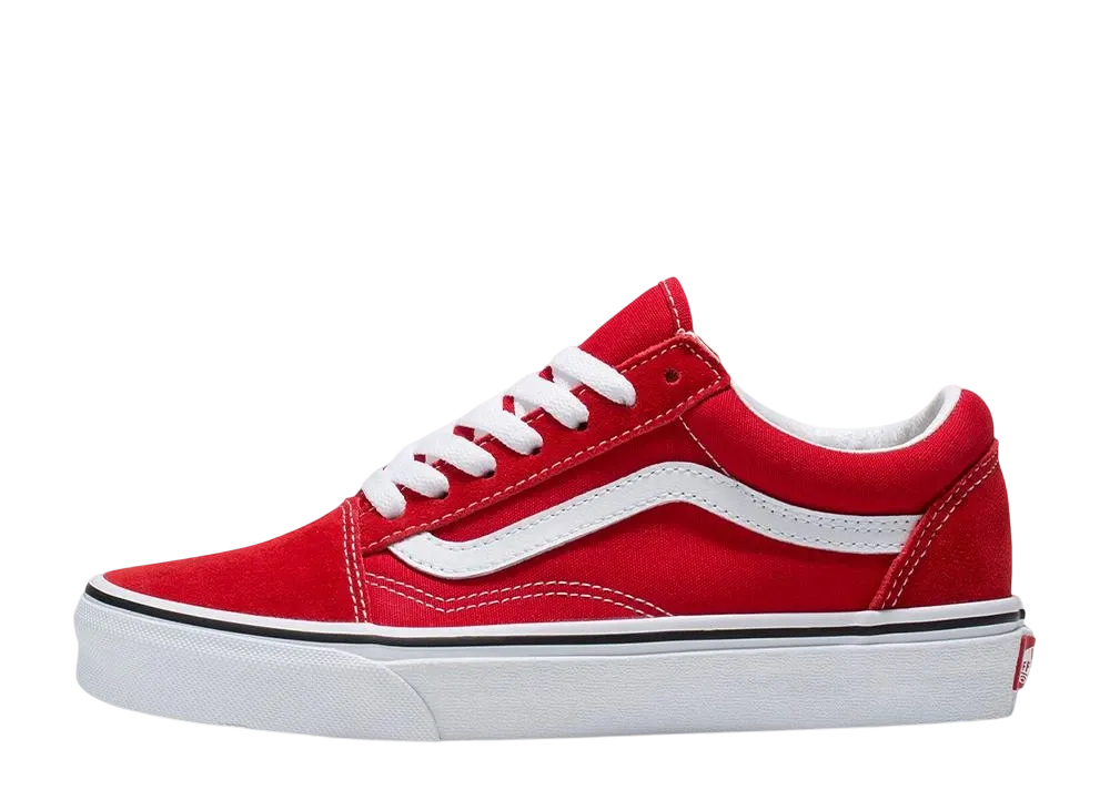 バンズ オールドスクール "レイシングレッド/トゥルー ホワイト"