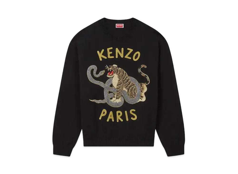 KENZO 'Lunar New Year' Embroidery Jumper Unisex "Black"