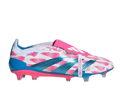 adidas Predator Elite Fold Over Tongue FG "Cloud White/Solar Blue/Solar Pink"