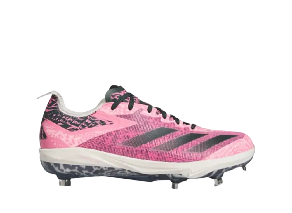 アディダス アディゼロ エレクトリックプラス ソモス ベースボールスパイク "ピンクスパーク/シャドウグリーン/ブリスピンク"