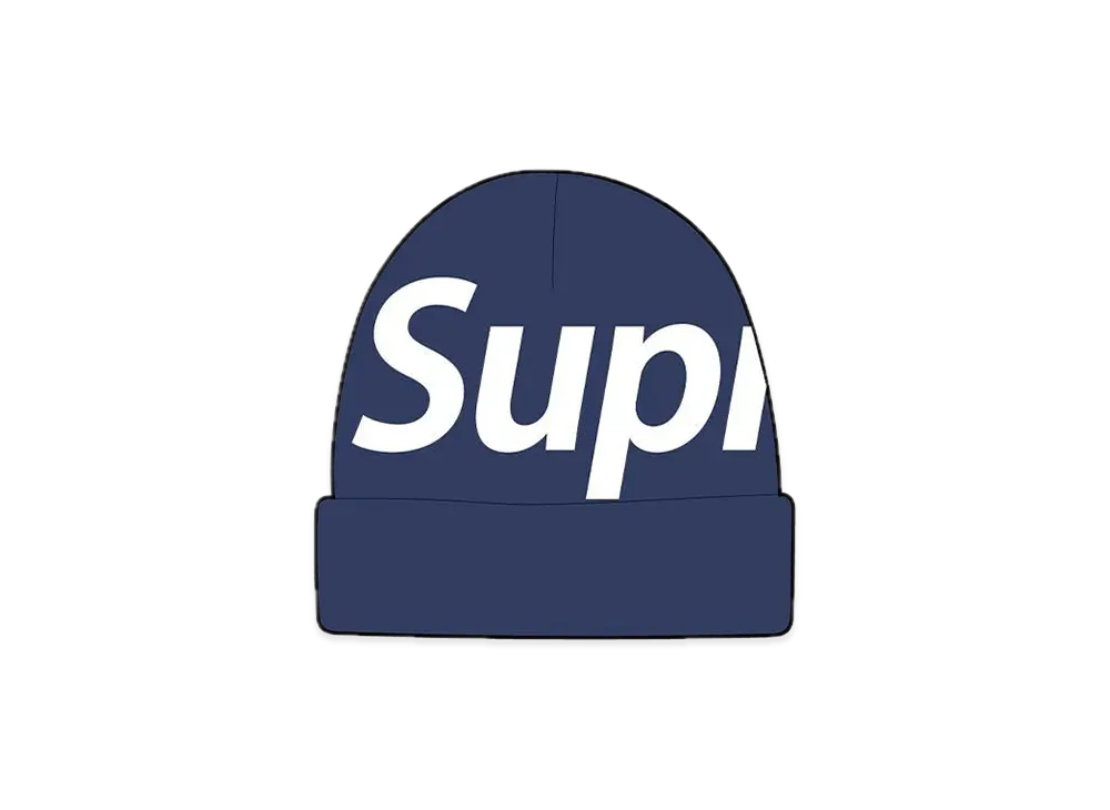 Supreme Big Logo Beanie "Navy" (22FW)