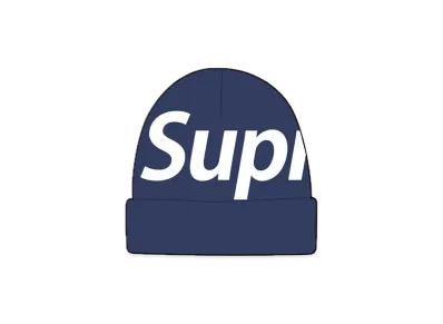 Supreme Big Logo Beanie "Navy" (22FW)