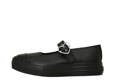 Converse Women's All Star Light PLTS MJ Heartbuckle OX "Black"