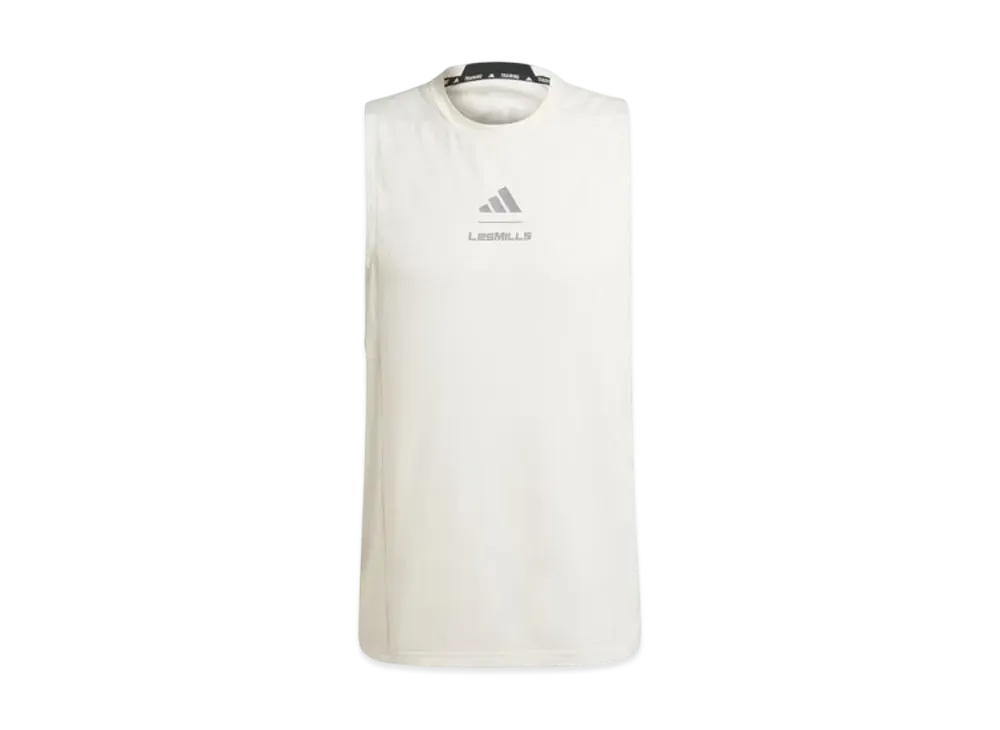 adidas Les Mills Graphic Tank Top "Chalk White"