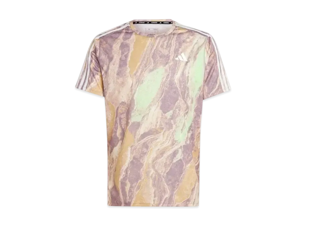 adidas Move for the Planet AirChill Short Sleeve T-shirt "Crystal Sand/Preloved Fig/Semi Green Spark/Oat"
