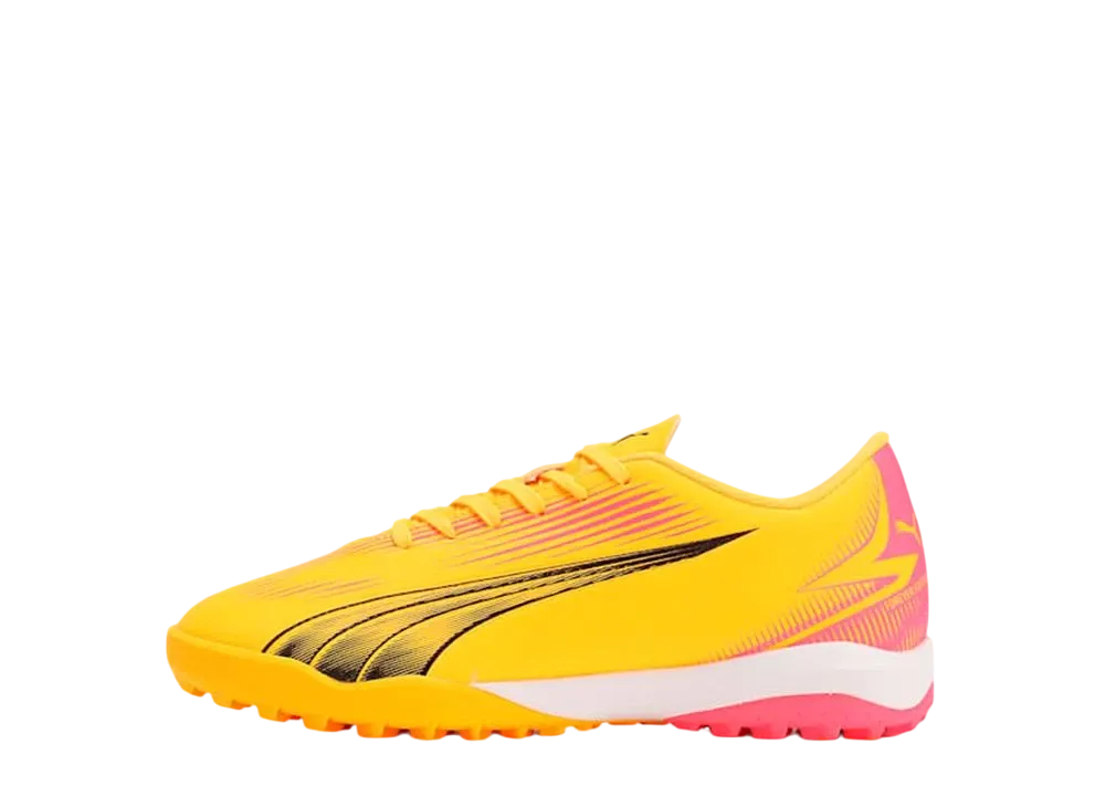 プーマ GS ウルトラ プレイ TT プラス ミッド "サンストリーム/プーマブラック/サンセットグロー" (キッズ)