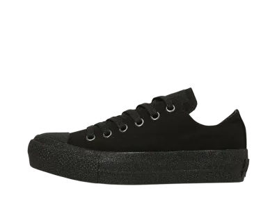 Converse Women's All Star PLTS Glitterbottom OX "Black/Black"