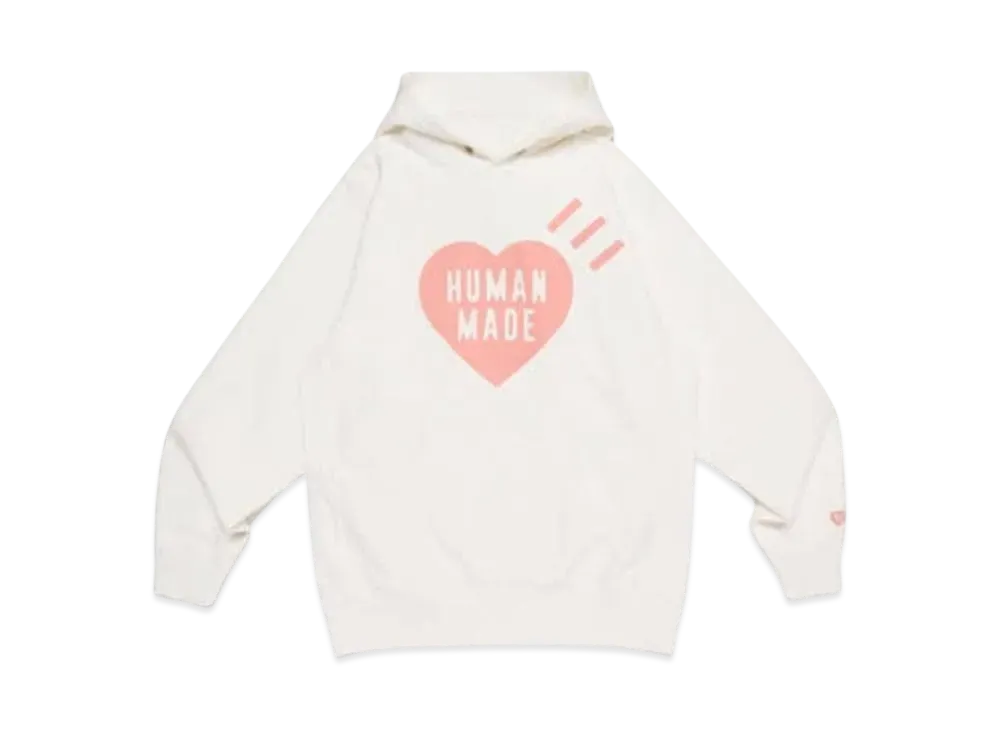 HUMAN MADE Heart Heavyweight Hoodie Seoul / Salmon Pink "White"