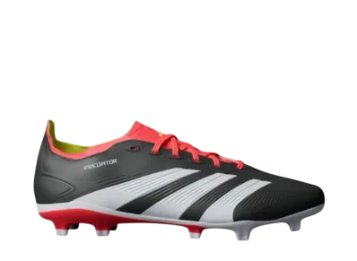 adidas Predator League FG Cleats "Core Black/Cloud White/Solar Red"