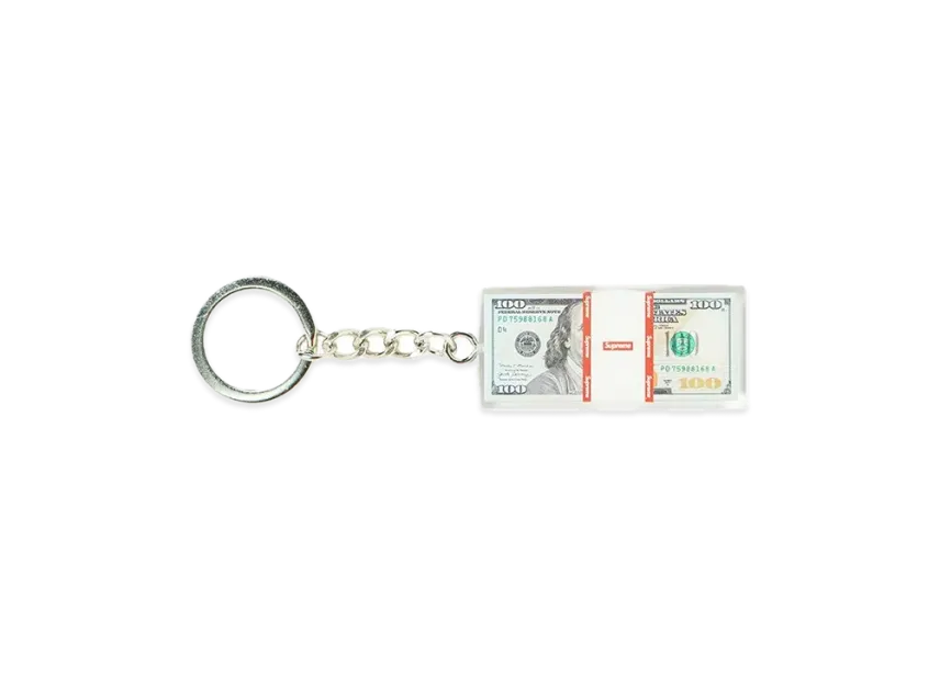 Supreme Cash Paperweight Keychain Clear Supreme Cash Paperweight Keychain Clear