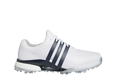 adidas Tour360 24 Wide Golf "Cloud White/Collegiate Navy/Silver Metallic"