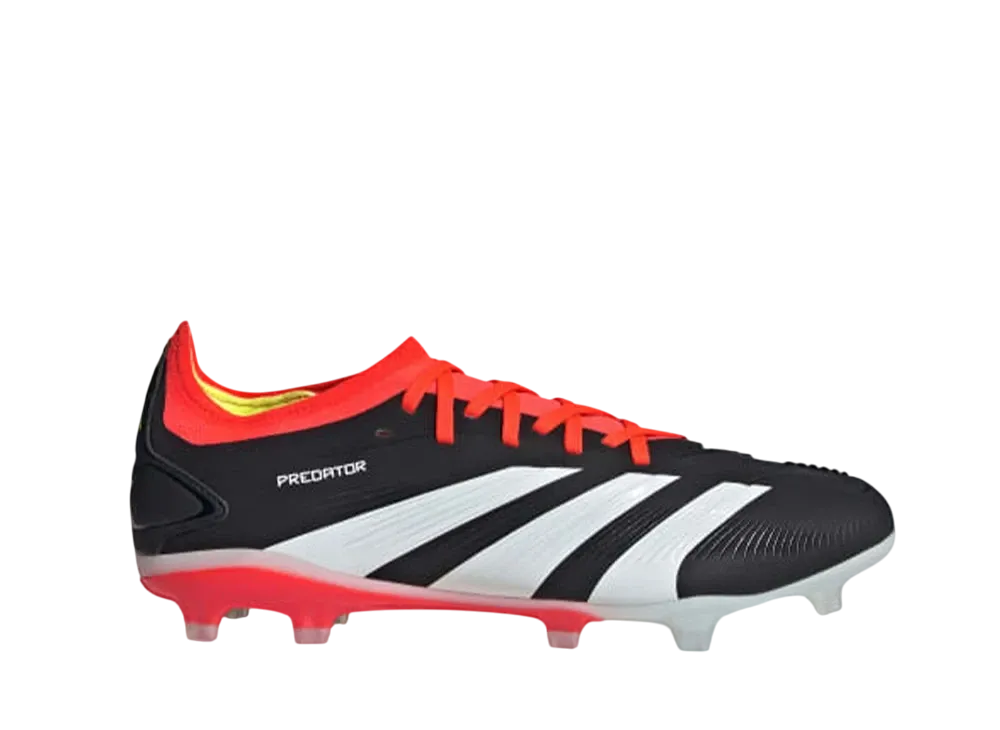 アディダス プレデター24 プロ FG スパイク "コアブラック/クラウドホワイト/ソーラーレッド"