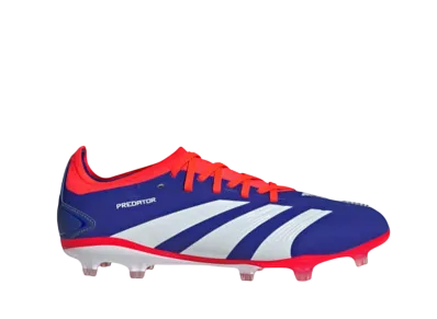 adidas Predator Pro FG Cleats "Cloud White/Solar Red/Lucid Blue"