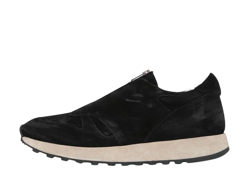 nonnative DWELLER JOG TRAINER COW LEATHER by SABOR "BLACK"
