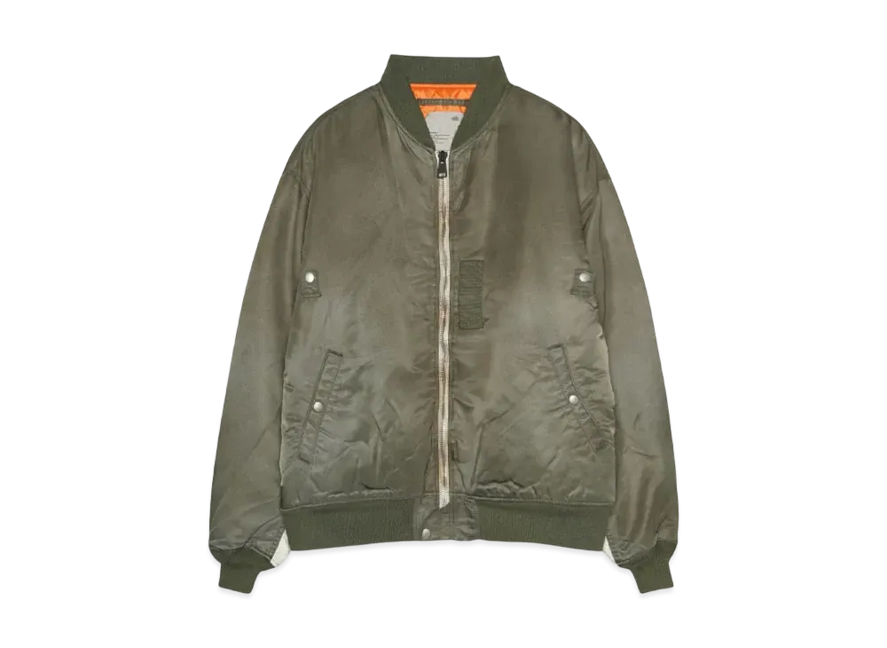 MADNESS VINTAGE MA-1 FLIGHT BOMBER "ARMY GREEN"