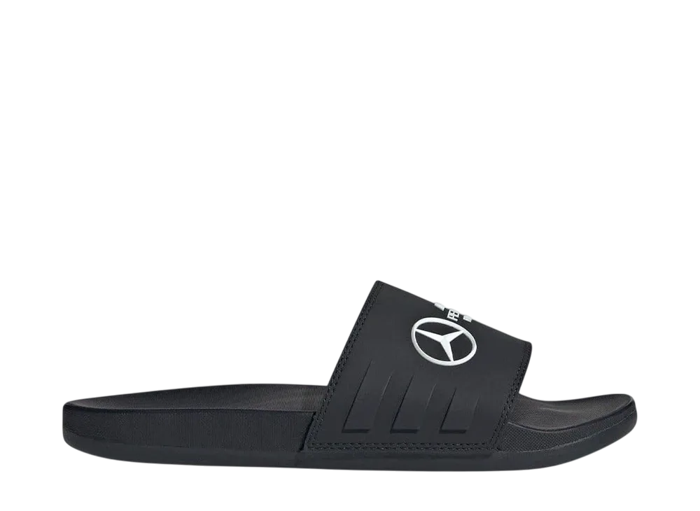 Mercedes AMG PETRONAS F1 Team × adidas Adilette Comfort "Core Black/Cloud White"