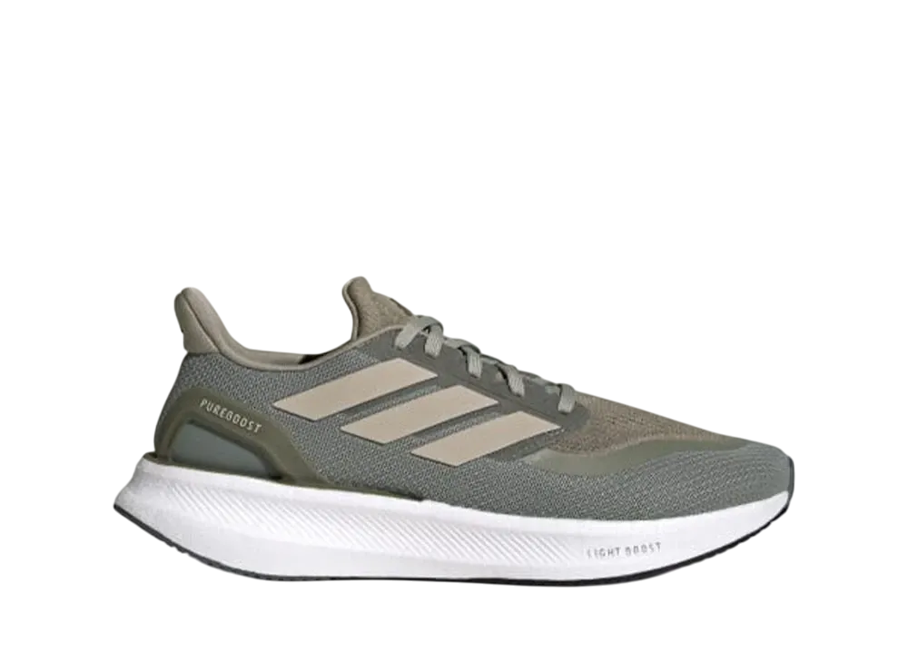 アディダス ピュアブースト5 ランニング "シルバーペブル/ワンダーベージュ/オリーブストレータ"