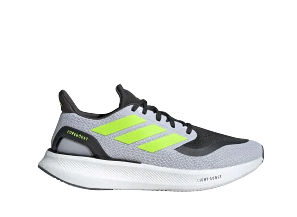アディダス ピュアブースト5 ランニング "ダッシュグレー/ルシッドレモン/カーボン"