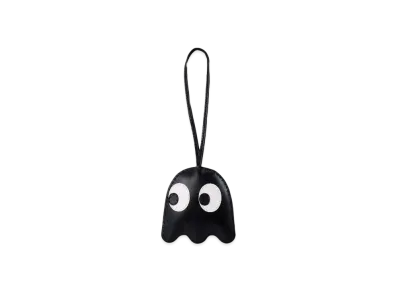 FRAGMENT Pac-Man Ghost Frgmt Leather Bag Charm "Black"