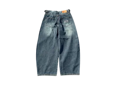 9090 Heisei Logo Buggy Ballon Denim Pants "SLUB INDIGO"
