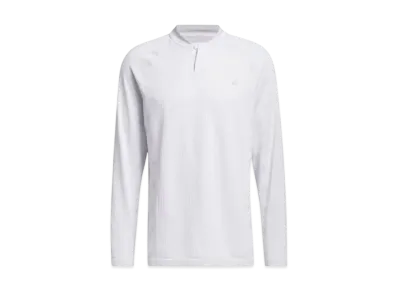 adidas Primeknit Side Seamless Stand Collar Long Sleeve Shirt "Grey Two"