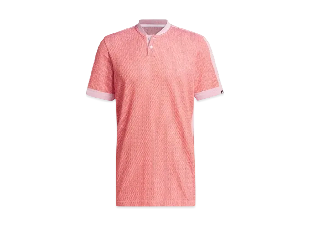 adidas Primeknit Side Seamless Stand Collar Short Sleeve Shirt "Preloved Red/White"