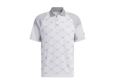 adidas Primeknit Side Seamless Monogram Short Sleeve Polo Shirt "White"