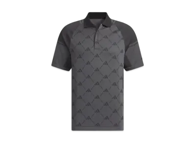 adidas Primeknit Side Seamless Monogram Short Sleeve Polo Shirt "Grey Five"