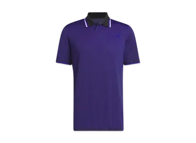 adidas Primeknit Side Seamless Short Sleeve Polo Shirt "Black/Lucid Blue"