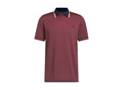 adidas Primeknit Side Seamless Short Sleeve Polo Shirt "Collegiate Navy/Preloved Red"