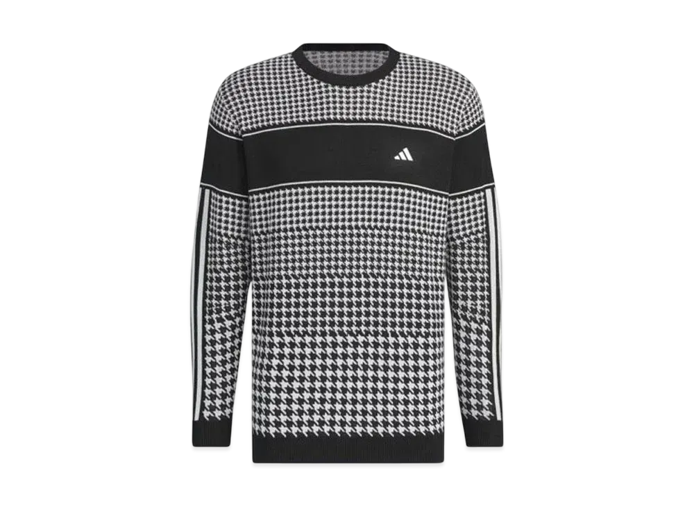 adidas Primeknit Houndstooth Sweater "Black"