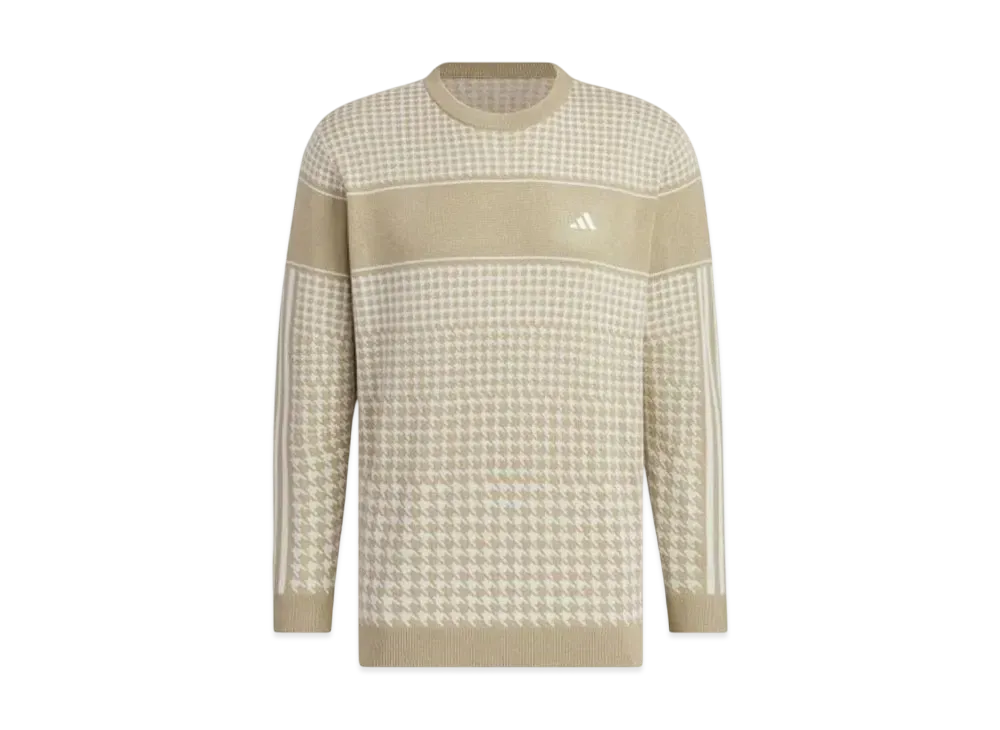adidas Primeknit Houndstooth Sweater "Hemp"