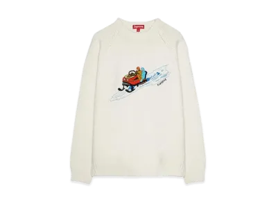 Supreme Snowmobile Sweater "White"
