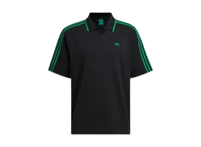 adidas Rolling Links Three Stripes Short Sleeve Polo "Black"