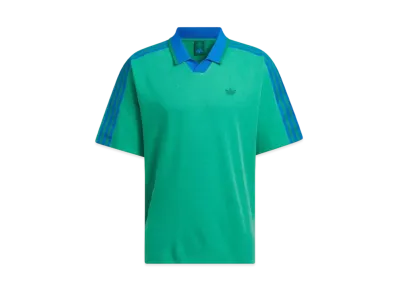 adidas Rolling Links Three Stripes Short Sleeve Polo "Bold Green"
