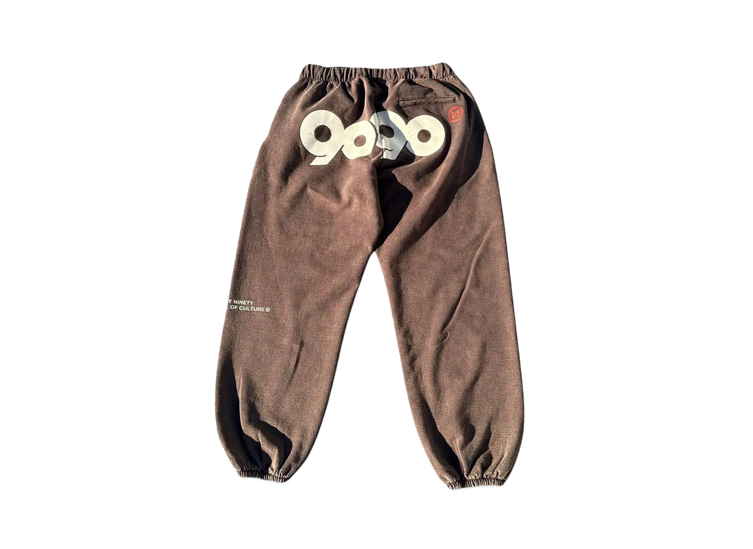 9090 90 Logo Vintage Ballon Sweat Pants "WASH BROWN"