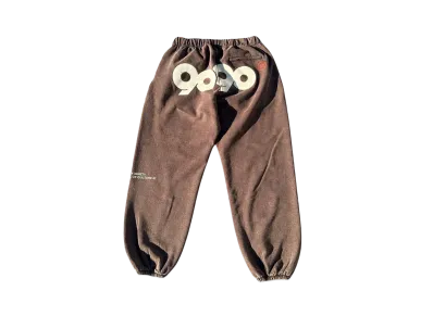 9090 90 Logo Vintage Ballon Sweat Pants "WASH BROWN"