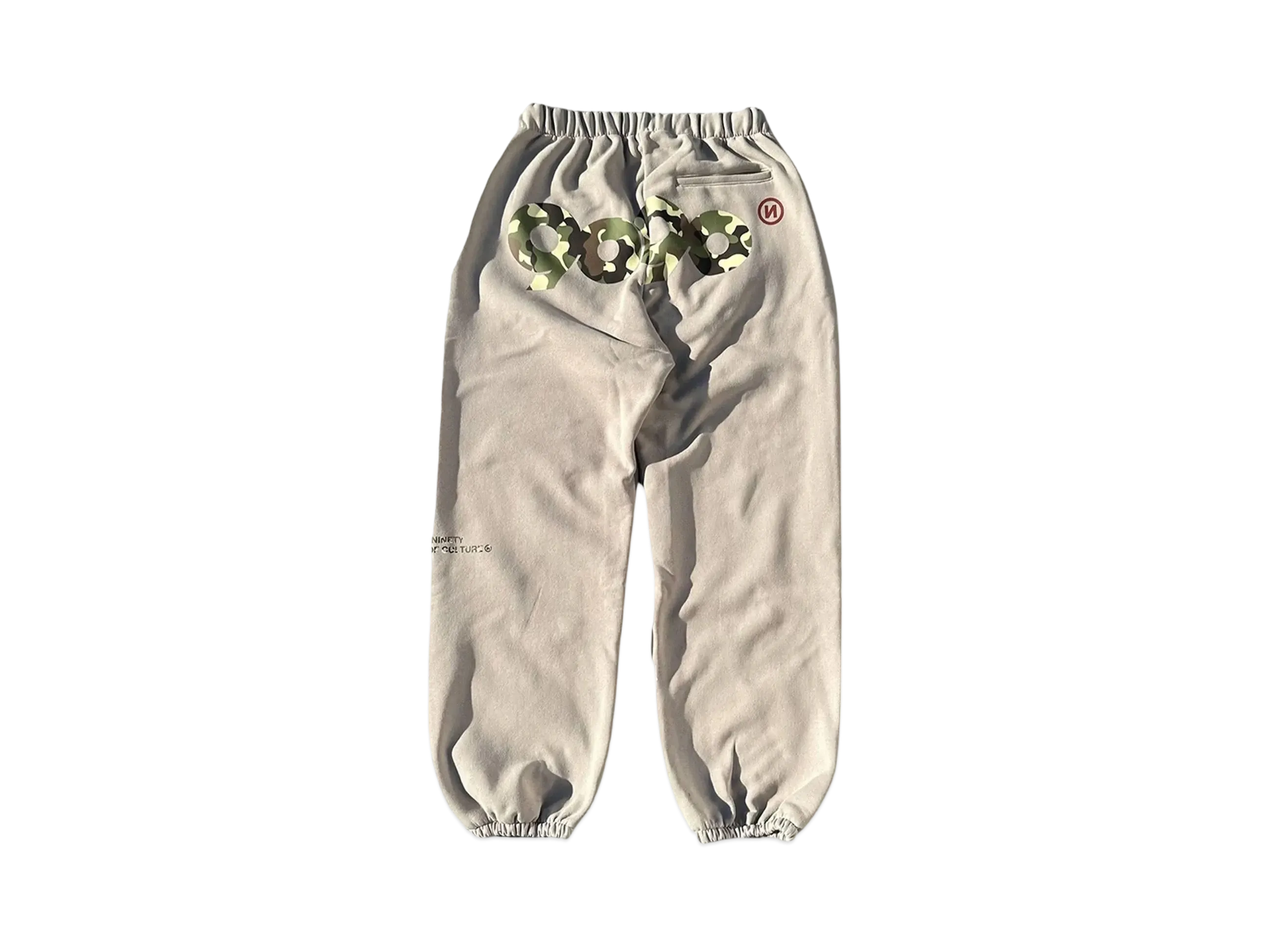 9090 90 Logo Vintage Ballon Sweat Pants "BEIGE"