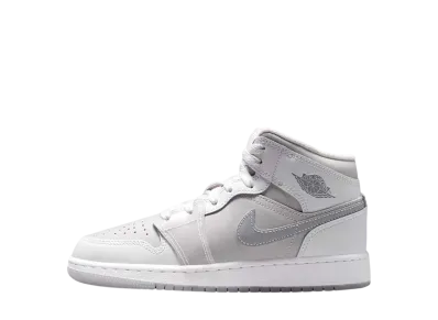 Nike GS Air Jordan 1 Mid "Metallic Silver"