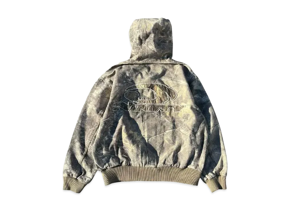 9090 Heisei Logo Denim Zip Hoodie "REAL TREE"