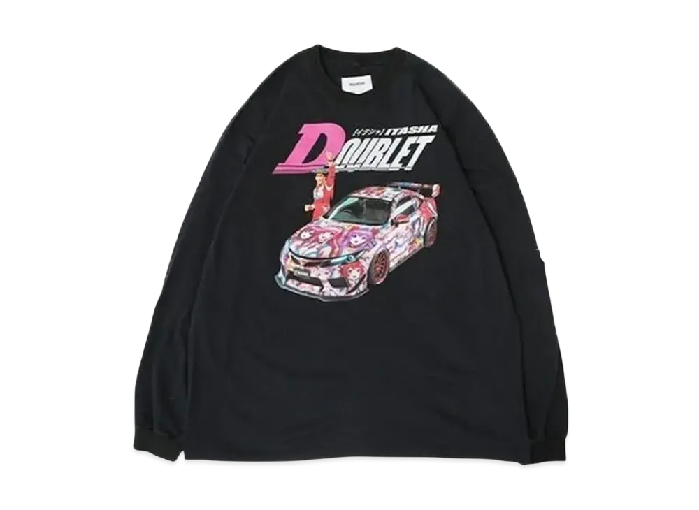 doublet x WISM Itasha Print L/S T-Shirt "Black"