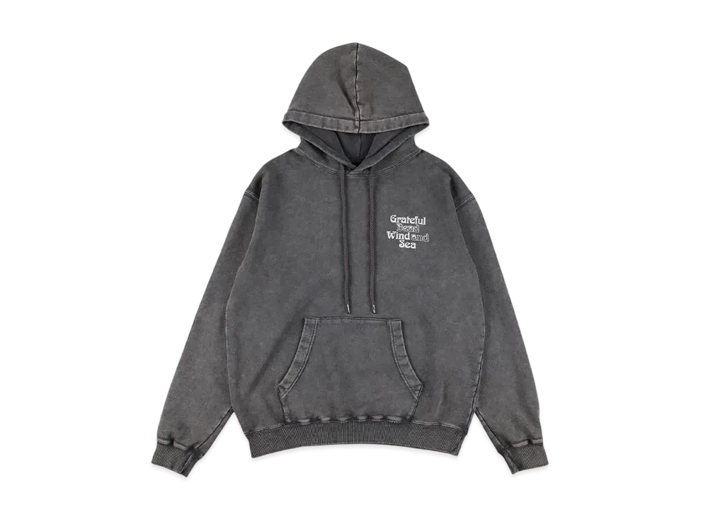 WIND AND SEA x Grateful Dead Sulfer Hooded Sweatshirt "Chacoal"