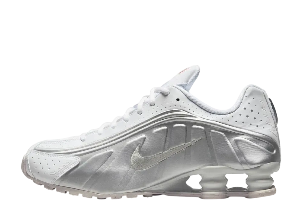 Nike Shox R4 "White/Metallic Silver/White"